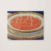  voedsel, warme Bowl van tomatensoep met erwten Legpuzzel (Horizontaal)