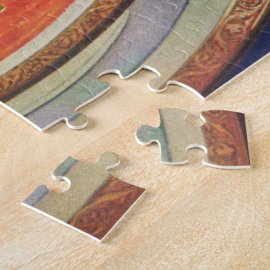  voedsel, warme Bowl van tomatensoep met erwten Legpuzzel (Zijkant)