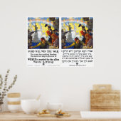 Voedsel zal de oorlog winnen - Eng & Yiddish - 191 Poster (Keuken)