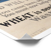 Voedsel zal de oorlog winnen poster (Hoek)