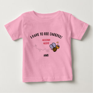 Voedselallergie Alert Bumble Bee Shirt