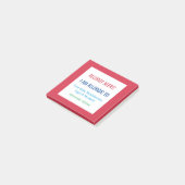 Voedselallergie Alert Restaurant Alert Custom Post-it® Notes (Schuin)