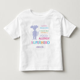 Voedselallergie Alert Superhero Meisjes Shirt