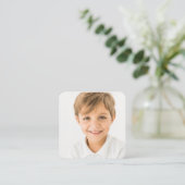 Voedselallergie Kind Ouder Informatie Vierkante Visitekaartje (Staand voorkant)