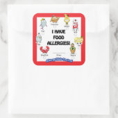 Voedselallergie Sticker (Tas)