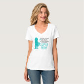 Voedselallergie Super Mom Blauwgroen Silhouette Sh T-shirt (Voorkant volledig)