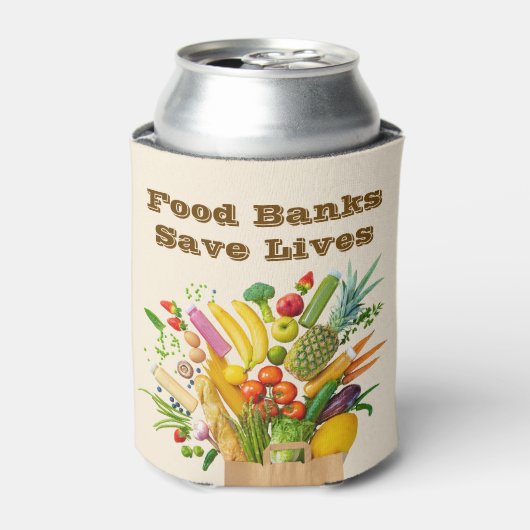 Voedselbanken redden levens blikjeskoeler (Blikje Voorkant)