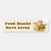 Voedselbanken redden levens bumpersticker (Voorkant)