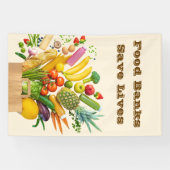 Voedselbanken redden levens spandoek (Horizontaal)