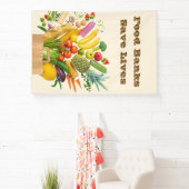 Voedselbanken redden levens spandoek (Insitu)