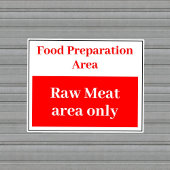 Voedselbereiding Rauw vlees Sticker