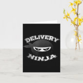 Voedselbezorger NINJA Pizza Postbode Vrachtwagench Kaart (Gele Bloem)
