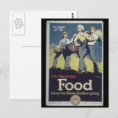  voedselboeren propaganda voor WWII Briefkaart (Voorkant / Achterkant)