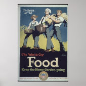  voedselboeren propaganda voor WWII Poster (Voorkant)