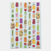 Voedselconservenpotten - Blauw Theedoek (Verticaal)