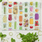 Voedselconservenpotten - Groen Theedoek (Gevouwen)