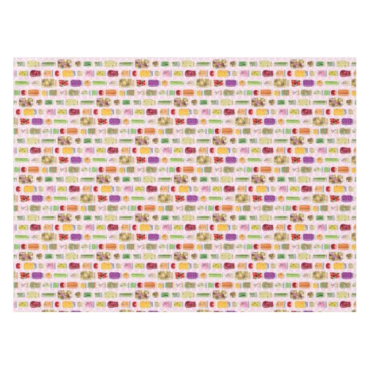 Voedselconservenpotten - Roze Tafelkleed (Voorkant (Horizontaal))