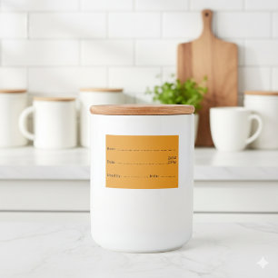 VOEDSELCONTAINER ETIKET