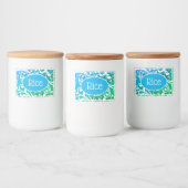 Voedselcontainer Label Scrolls-Rijst Etiket (Flessen)