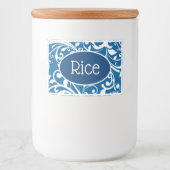 Voedselcontainer Label Scrolls-Rijst Etiket (Voorkant)