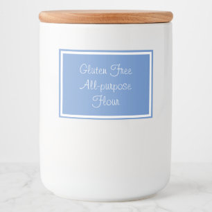 Voedselcontainerlabel Gluten Vrij Allesdoelmeel Voedselcontainer Etiket
