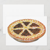 voedseldessert, vers gebak Pecan Pie (Voorkant / Achterkant)