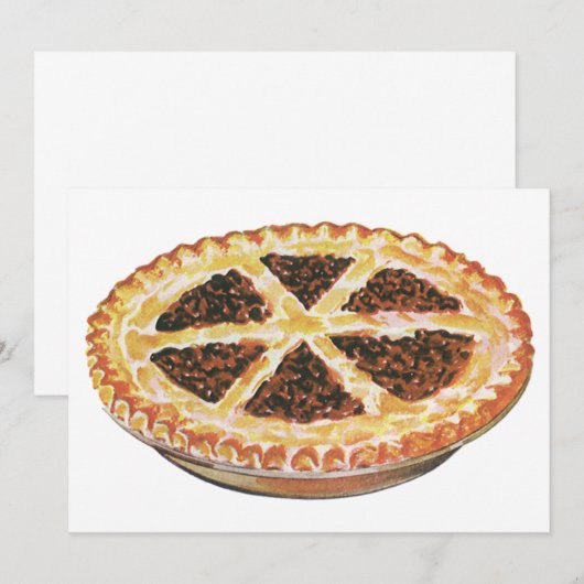  voedseldessert, vers gebak Pecan Pie (Voorkant / Achterkant)