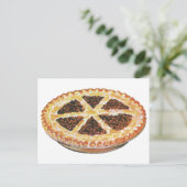 voedseldessert, vers gebak Pecan Pie Briefkaart (Staand voorkant)