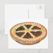 voedseldessert, vers gebak Pecan Pie Briefkaart (Voorkant / Achterkant)