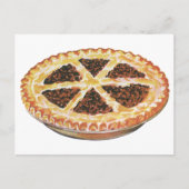  voedseldessert, vers gebak Pecan Pie Briefkaart (Voorkant)