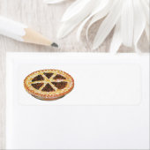 voedseldessert, vers gebak Pecan Pie Etiket (Insitu)