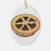  voedseldessert, vers gebak Pecan Pie Keramisch Ornament (Rechts)