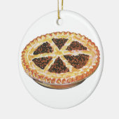  voedseldessert, vers gebak Pecan Pie Keramisch Ornament (Links)