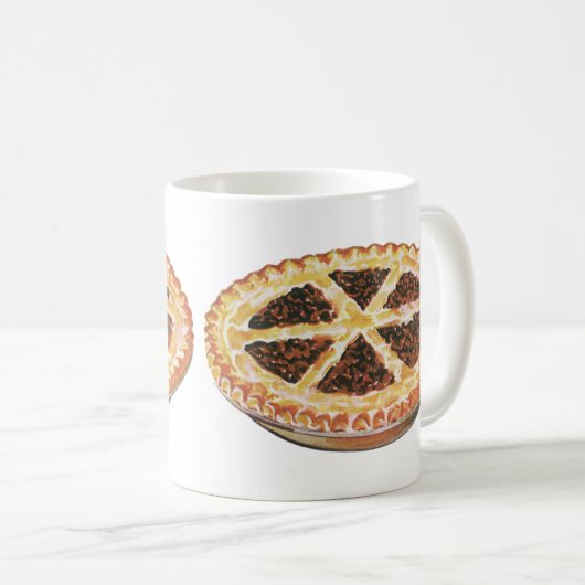  voedseldessert, vers gebak Pecan Pie Koffiemok (Voorkant rechts)