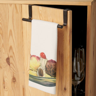 voedseldesserts, bananengespleten kersen theedoek