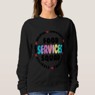 Voedseldienst Squad Cafetaria Bemanningshulp Schoo Trui