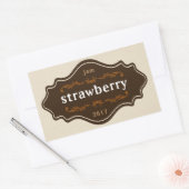  voedseletiket jam marmelade zelfgemaakt product rechthoekige sticker (Envelop)