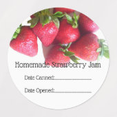 Voedseletiketten - Bosje Aardbeien Labels (Design 1)