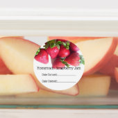 Voedseletiketten - Bosje Aardbeien Labels (Aangebracht)