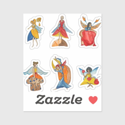 Voedselfeeën Sticker (Vel)