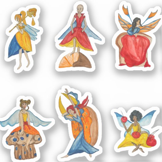 Voedselfeeën Sticker (Voorkant)