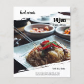 Voedselgebeurtenis Flyer (Voorkant)