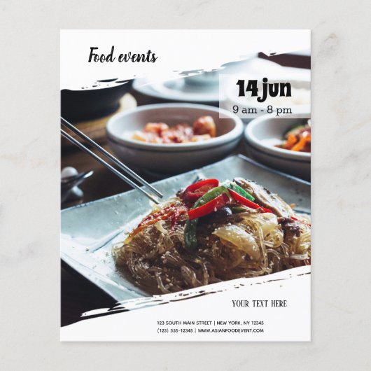 Voedselgebeurtenis Flyer (Voorkant)