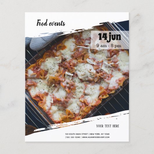 Voedselgebeurtenis Flyer (Voorkant)