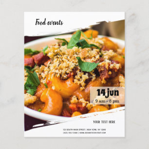 Voedselgebeurtenis Flyer
