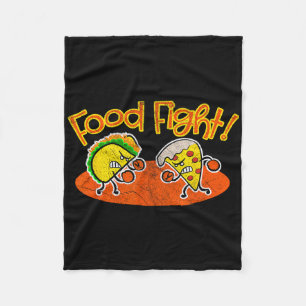 Voedselgevecht - Grappige Taco Pizza Slice Hongeri Fleece Deken
