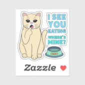 Voedselinspecteur Cat | Sticker (Vel)