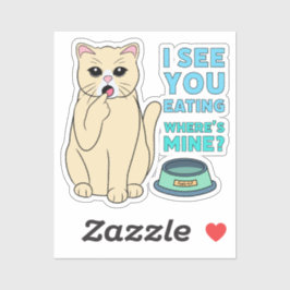 Voedselinspecteur Cat | Sticker