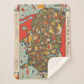 Voedselkaart van de Verenigde Staten Sherpa Deken (Voorkant)