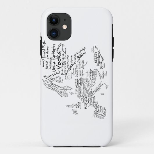Voedselkaart van Europa Case-Mate iPhone Case (Achterkant)
